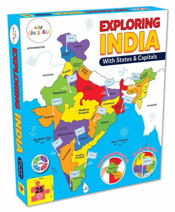 India Map Puzzle for Kids
