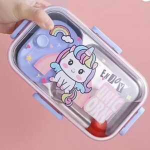 Stainless Steel Lunch Box for Kids with Soup Bowl Leak Proof